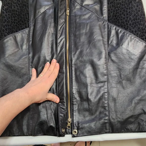 Vtg Wilsons Leather Jacket Womens Full Zip Thinsulate Short Trench Coat … - Picture 8 of 10